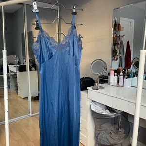 Gorgeous blue slip dress